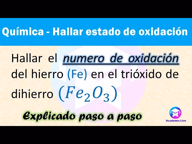 ¿Cuál es el número de oxidación de Fe en Feo?