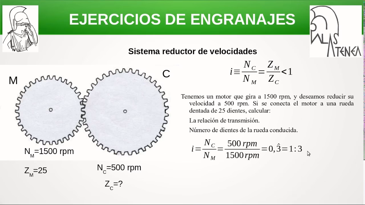 ¿Cuál es la fórmula para calcular el par de engranajes?