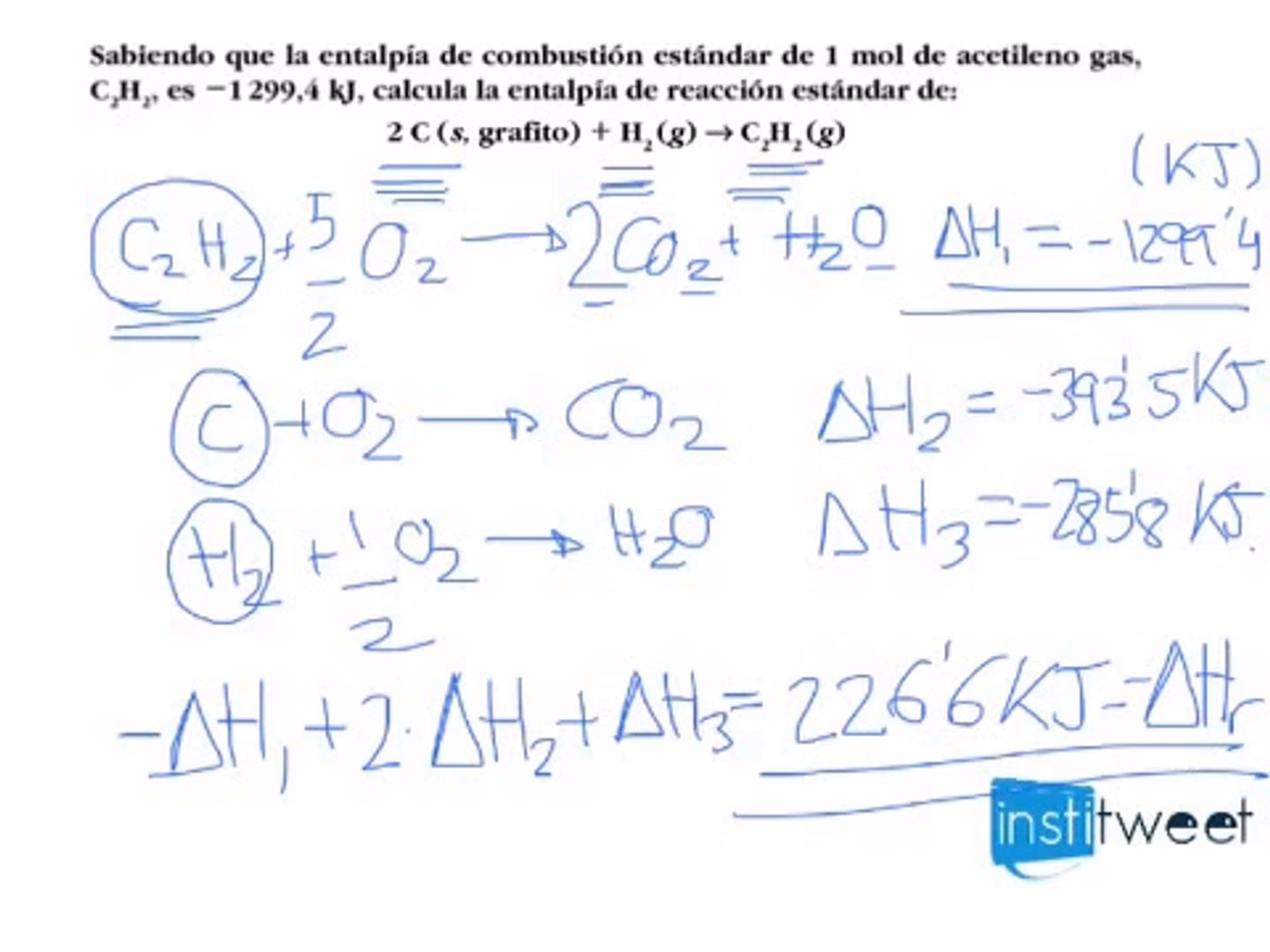 ¿Cómo se utiliza la ley de Hess para calcular la entalpía de reacción?