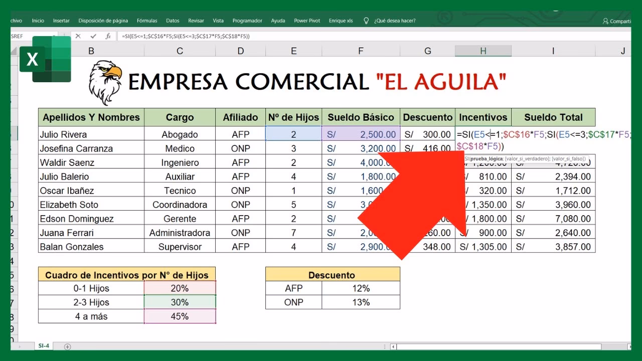 ¿Cómo puedo usar la función SI en Excel con dos condiciones?
