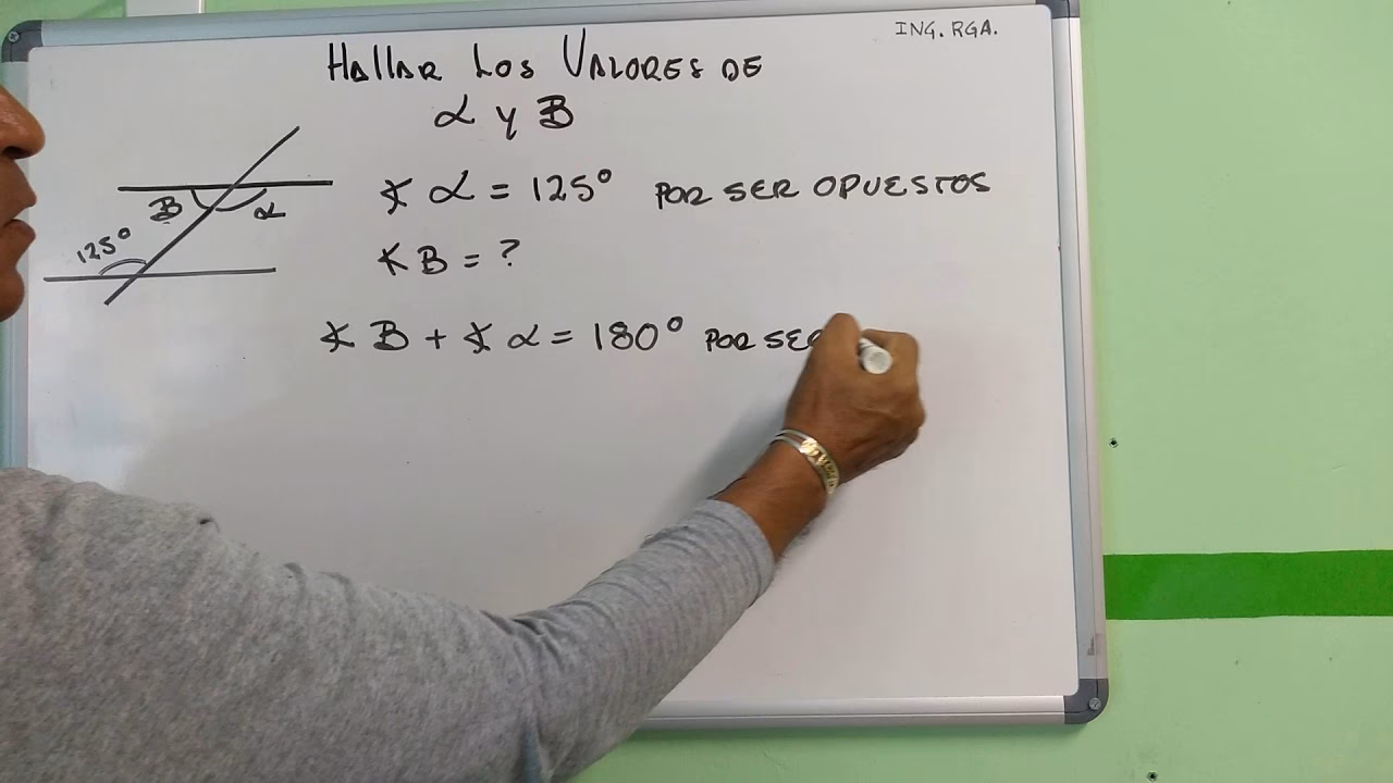 ¿Cuál es el valor de alfa en grados?