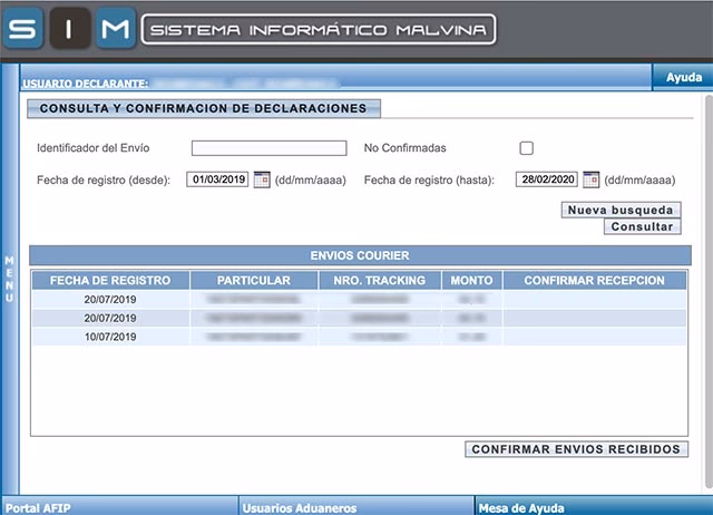 ¿Cuánto puedo importar por courier en Argentina?