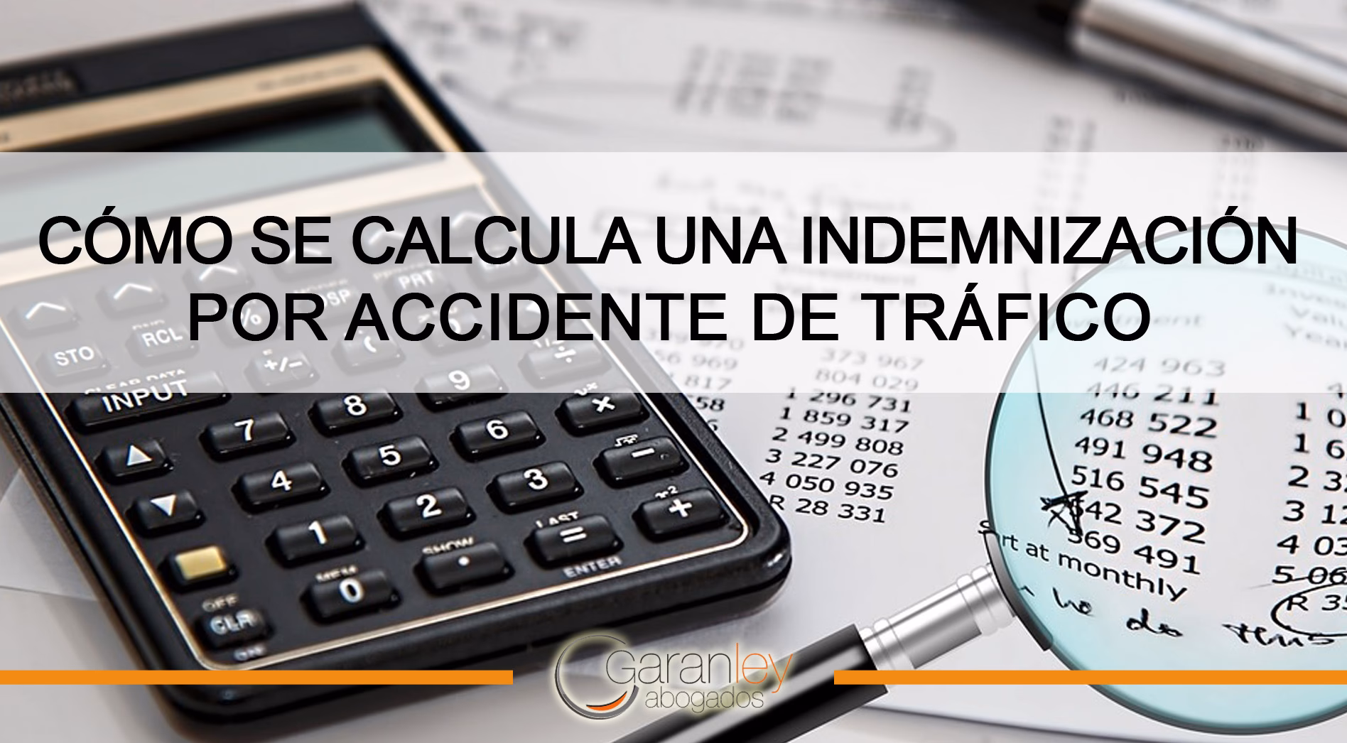 ¿Cómo se calcula una indemnización por accidente de tráfico?