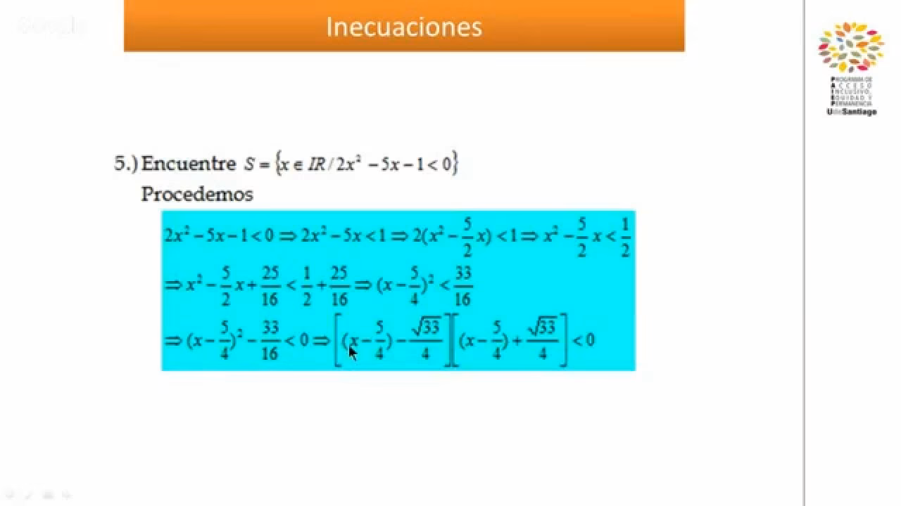 ¿Cómo poner una inecuación en la calculadora?