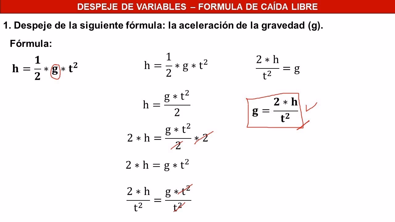 ¿Qué aceleración caen los cuerpos en caída libre?