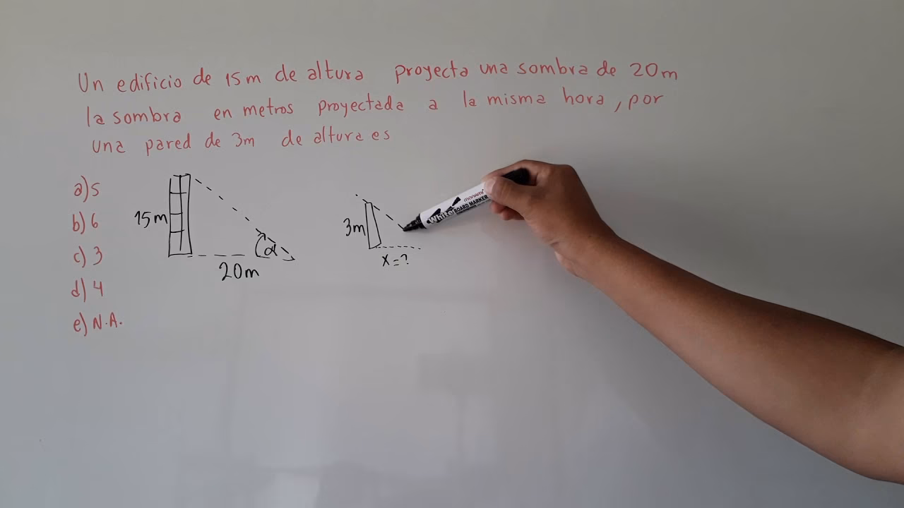 ¿Cómo calcular la altura de un poste con su sombra?