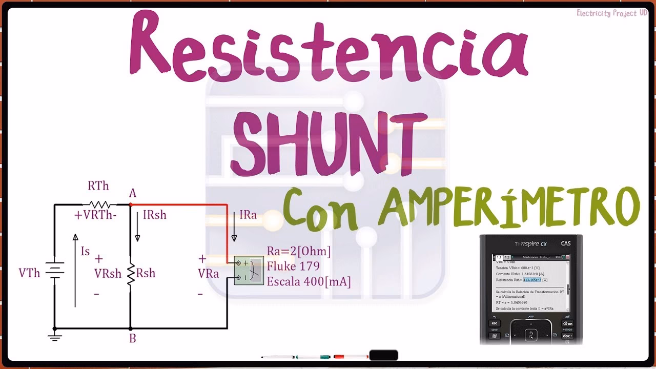 ¿Cómo calcular el valor del shunt?