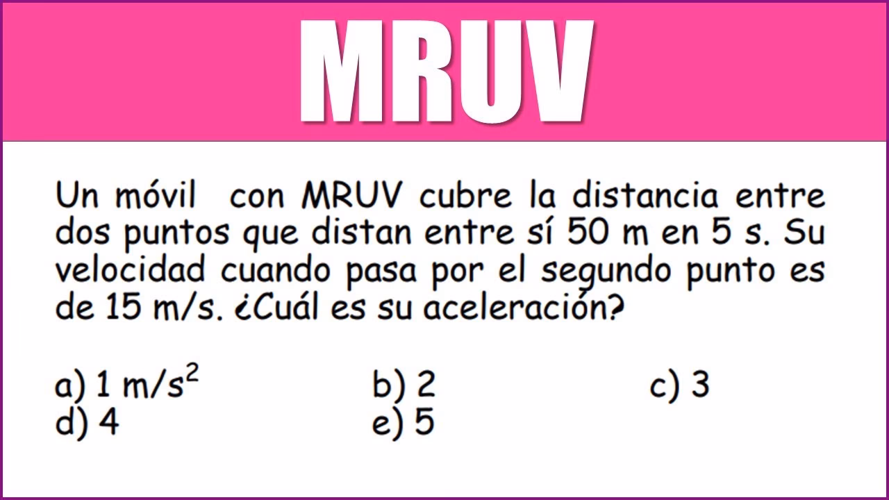 ¿Cuáles son las 3 formulas de MRU?