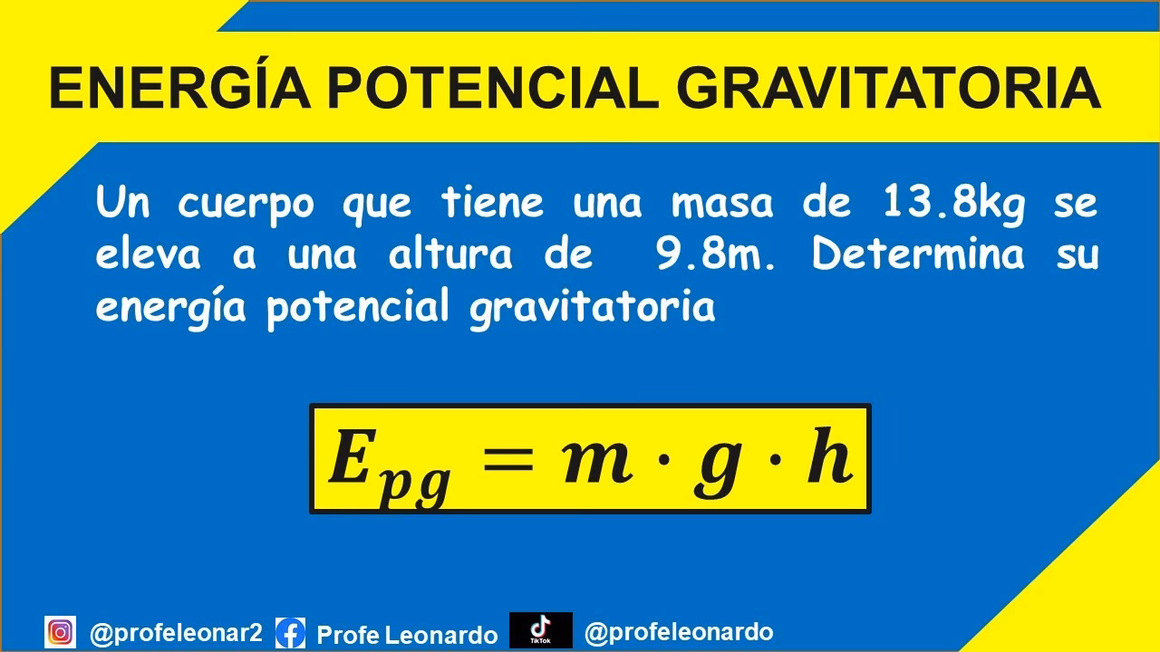 ¿Cómo se resuelve un problema de energía potencial?