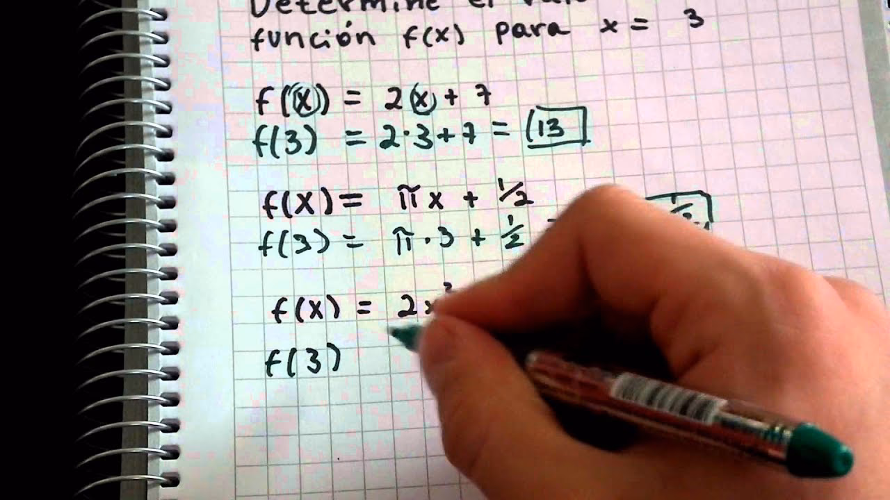 ¿Cuál es la fórmula para encontrar el número de funciones?