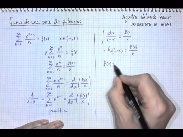 ¿Cómo hallar la suma de series?