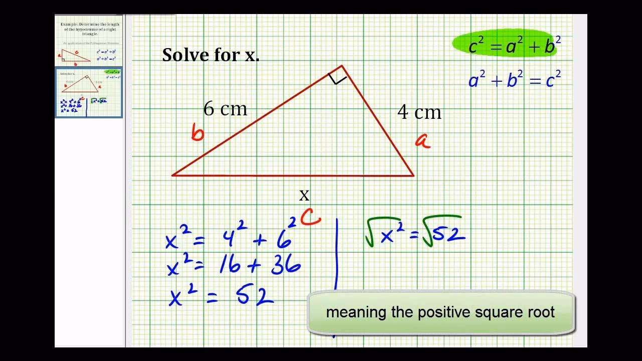 ¿Cómo sacar la hipotenusa en calculadora?