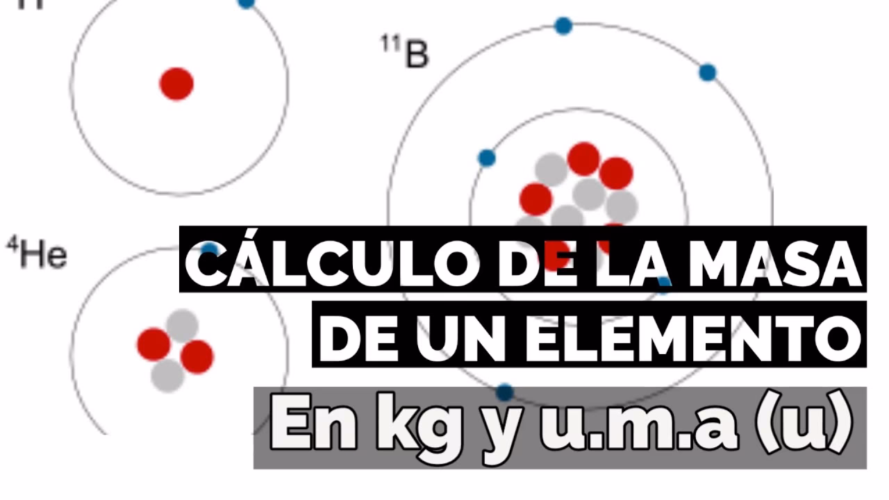 ¿Cómo calcular la masa atómica de una?