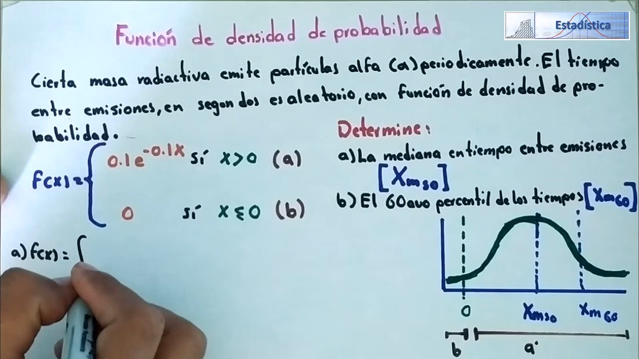 ¿Cómo encontrar la mediana en una curva de densidad?