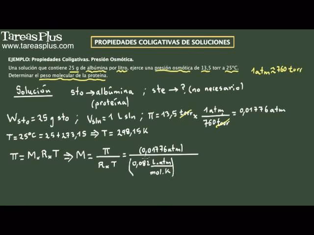 ¿Cómo encontrar la concentración molar con presión y temperatura?
