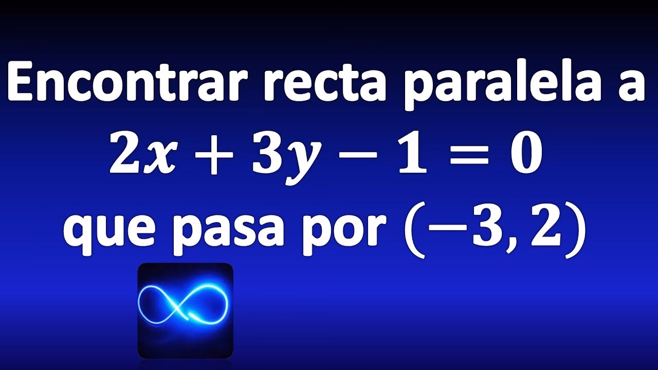 ¿Cómo se calcula una recta paralela?