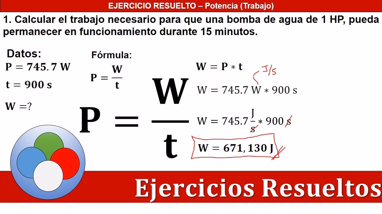 ¿Cómo se calcula la potencia física?