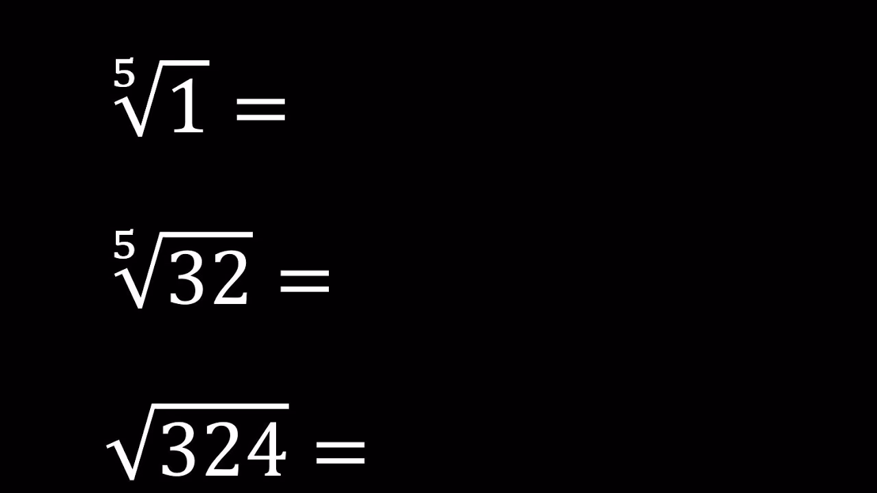 ¿Cómo hallar la raíz quinta?