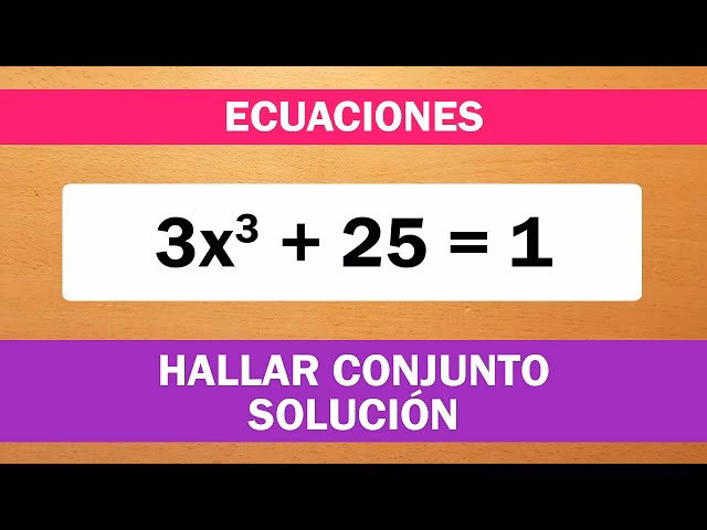 ¿Qué es el conjunto solución de una relación?