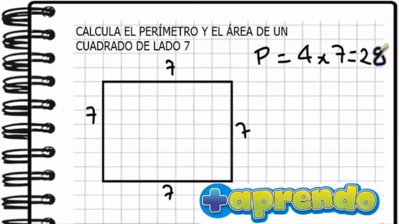 ¿Cuál es el área de un cuadrado cuyo lado mide 4 cm?