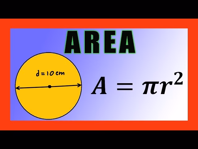 ¿Cómo calcular el área con solo el diámetro?