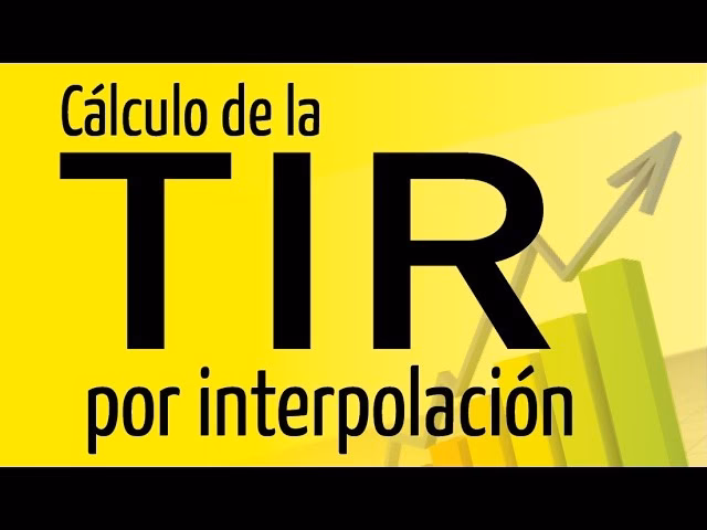 ¿Cómo se calcula la TIR interpolada?