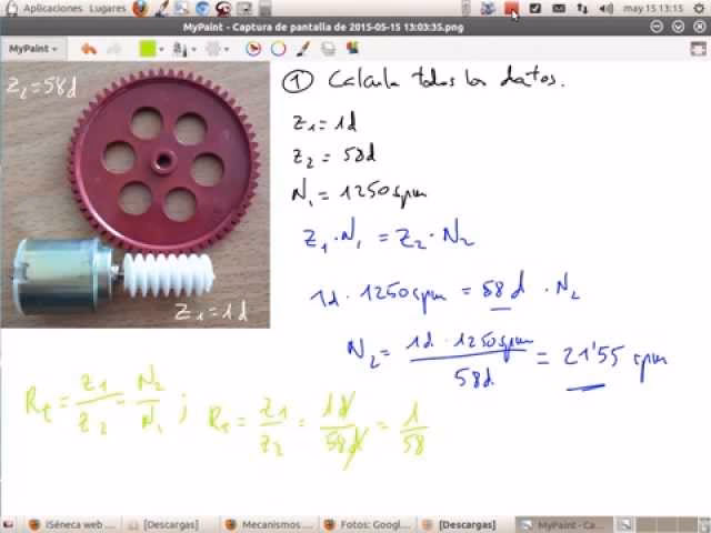 ¿Cuál es la fórmula del tornillo?