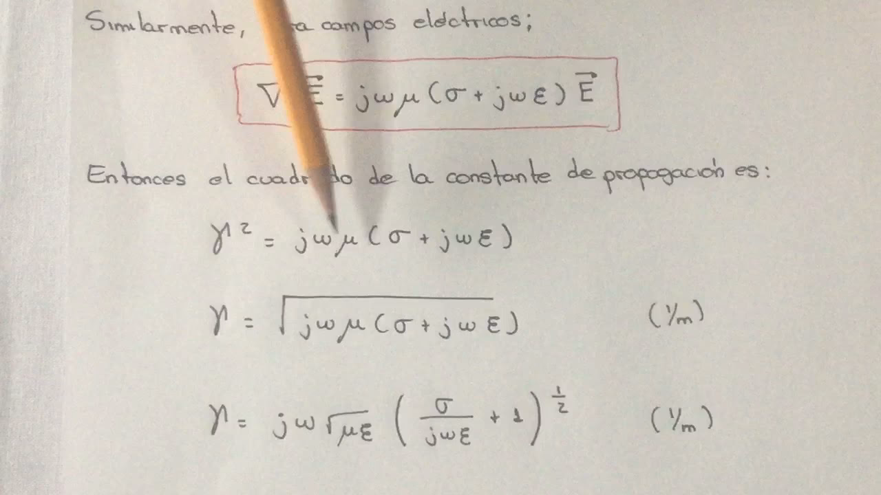 ¿Cuál es la fórmula para la velocidad de propagación de las ondas?