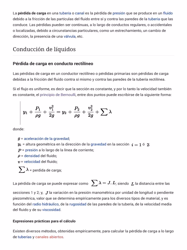 ¿Cuándo se usa la fórmula de Darcy-Weisbach?