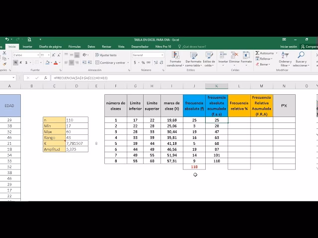¿Cómo se calculan los límites reales en estadística?