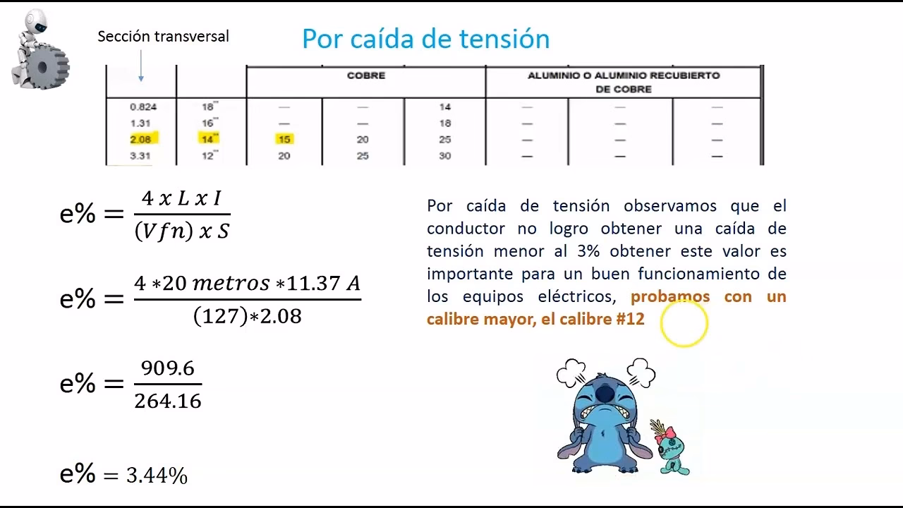 ¿Cómo calcular el tamaño del cable trifásico?