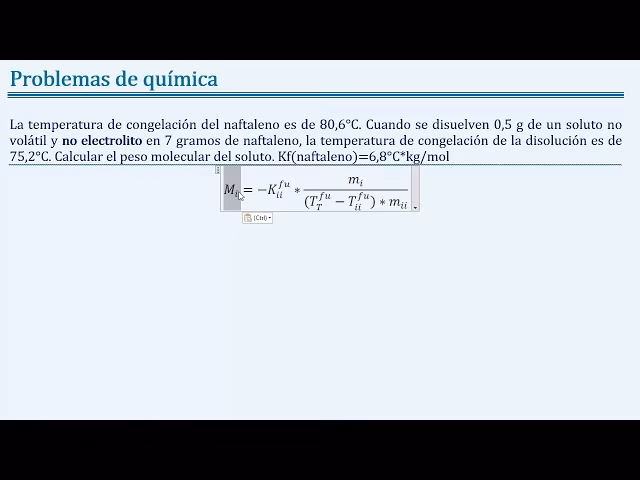¿Cómo averiguar la masa molecular del soluto utilizando el punto de ebullición?