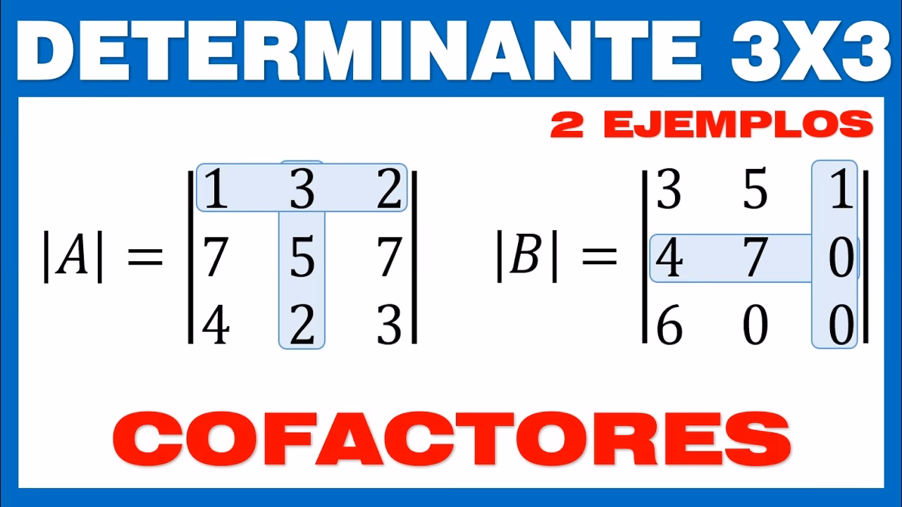 ¿Cómo se calcula el cofactor de un elemento?