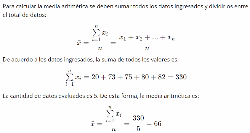 ¿Cuál es la fórmula para calcular la media en datos no agrupados?
