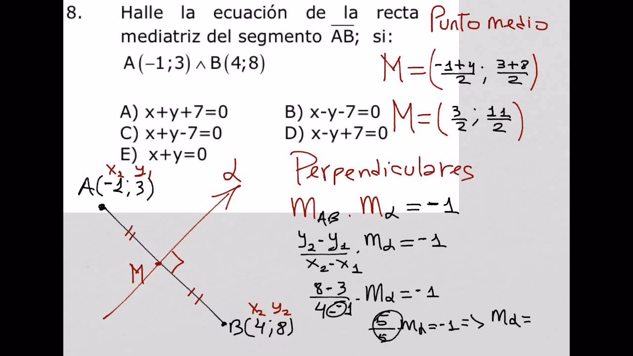 ¿Cómo sacar la mediatriz con compás?