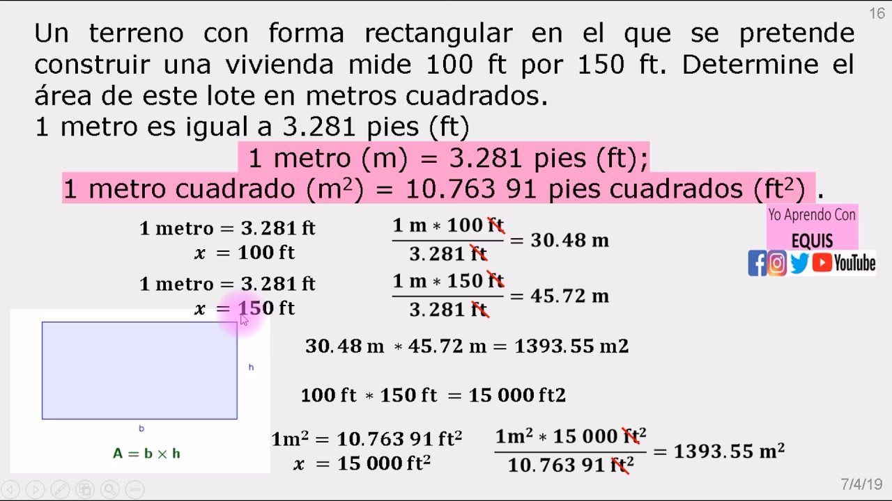 ¿Cómo puedo calcular metros en pies?