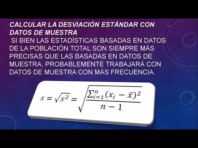 ¿Cómo encontrar n con desviación estándar?