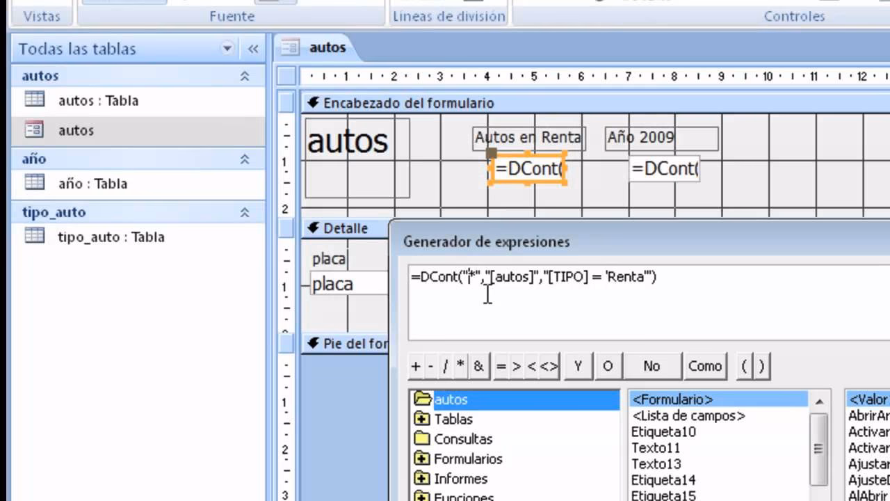 ¿Cómo contar registros en Access?