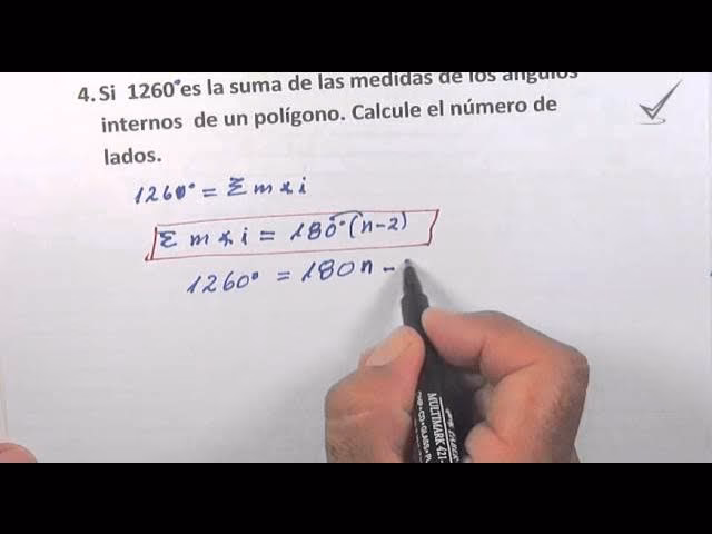 ¿Cómo se calcula el número de lados de un polígono?