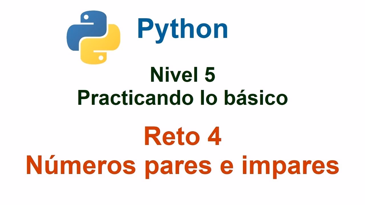 ¿Cómo sacar los números pares e impares en Python?