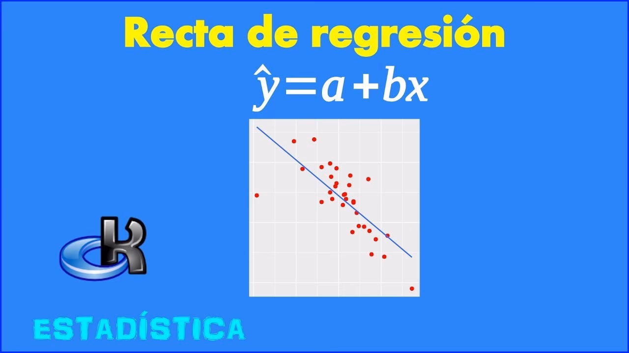 ¿Cuál es la fórmula de la recta de regresión?