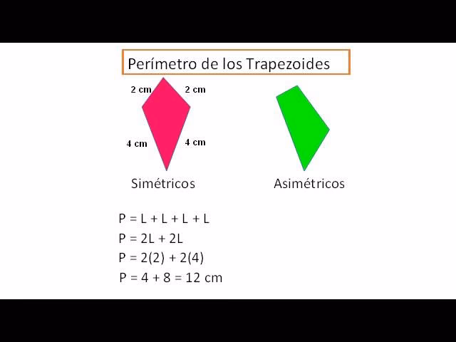 ¿Cómo se calcula el perímetro de un trapecio?