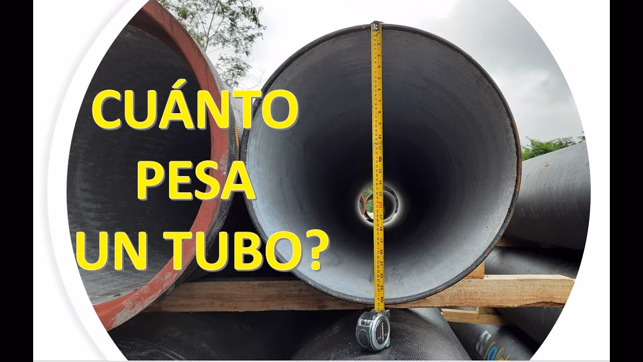 ¿Cómo se calcula el peso de un tubo de acero en KG?