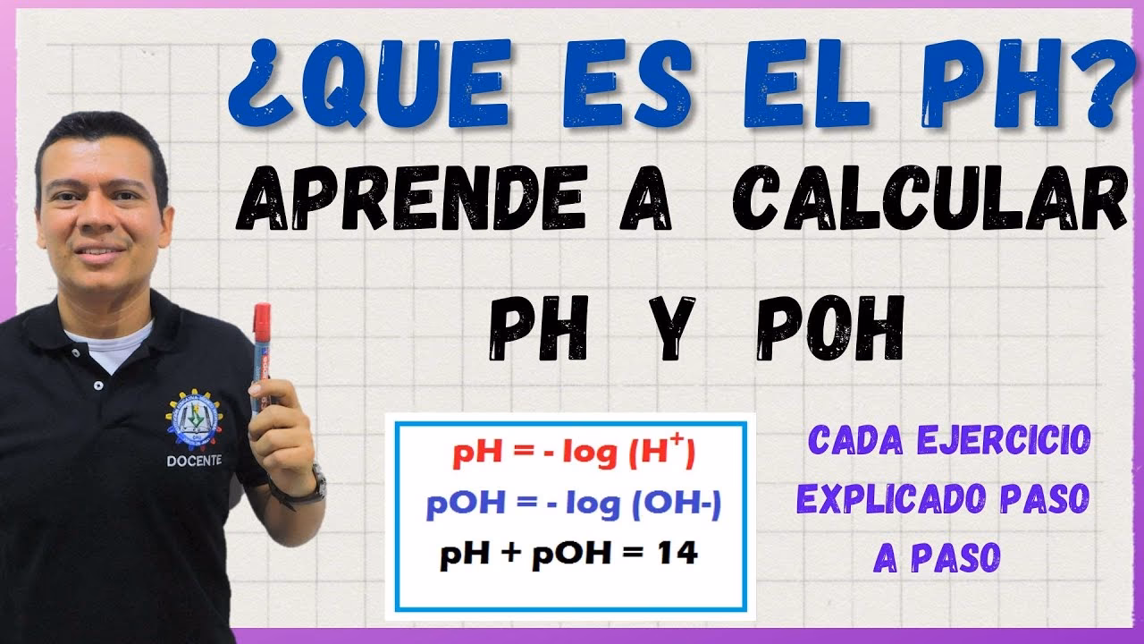 ¿Cómo se calcula el pH del agua?