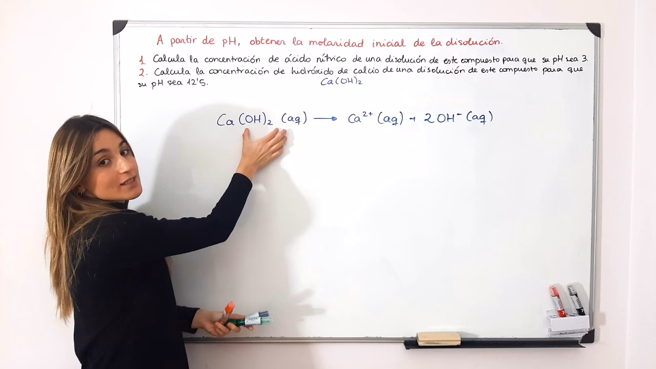¿Cómo calcular el pH y pOH de una concentración?