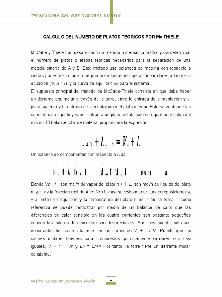 ¿Cuántos platos teóricos tiene una columna de destilación?