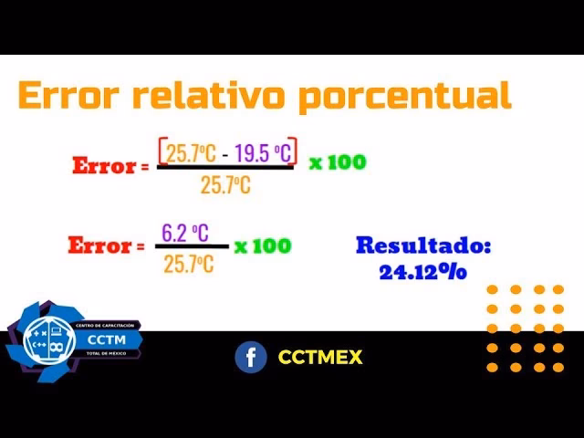 ¿Cómo calcular el error porcentual medio?