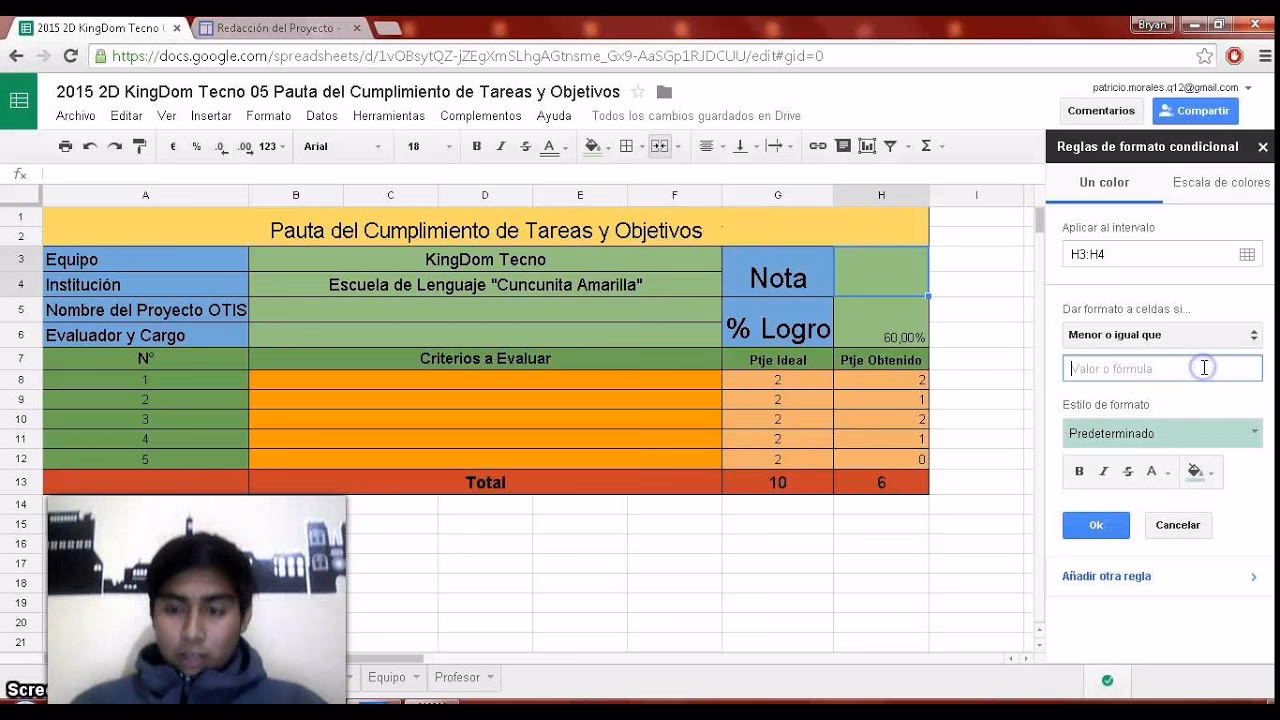 ¿Cómo calcular el porcentaje al objetivo en Excel?