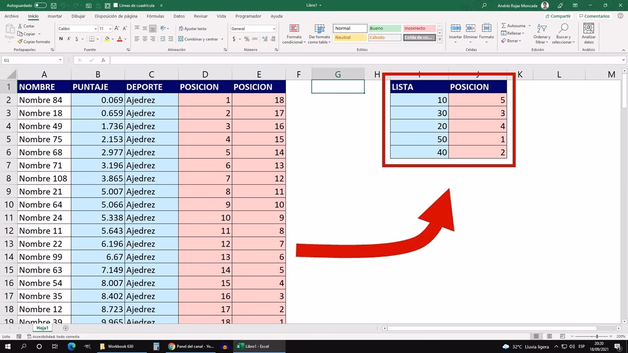 ¿Cómo sacar igualdad en Excel?