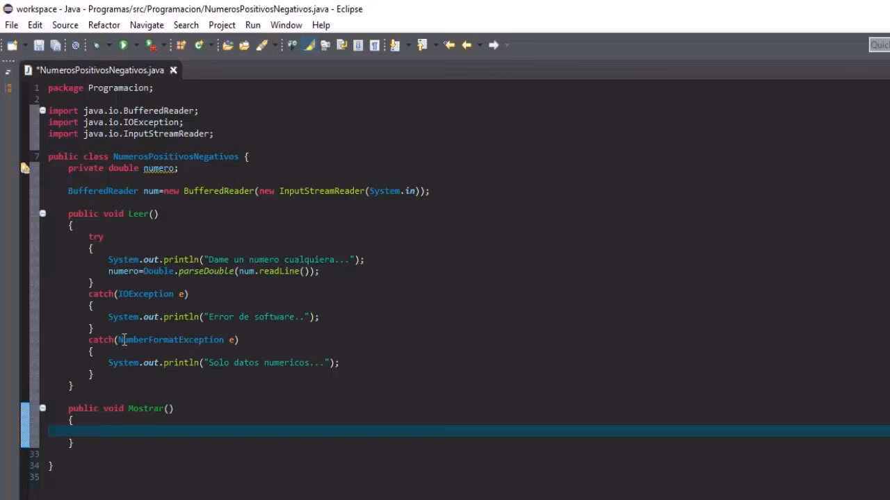 ¿Cómo determinar si un número es positivo o negativo o cero?